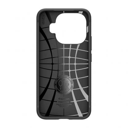 Тънък качествен силиконов (TPU) калъф за Xiaomi 15T Pro - Spigen Rugged Armor Case (черен) 3