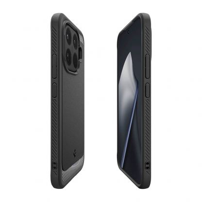 Тънък качествен силиконов (TPU) калъф за Xiaomi 15T Pro - Spigen Rugged Armor Case (черен) 7