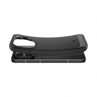 Тънък качествен силиконов (TPU) калъф за Xiaomi 15T Pro - Spigen Rugged Armor Case (черен) 9