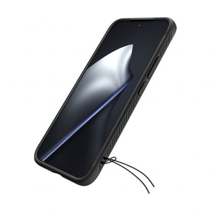Тънък качествен силиконов (TPU) калъф за Xiaomi 15T Pro - Spigen Rugged Armor Case (черен) 10