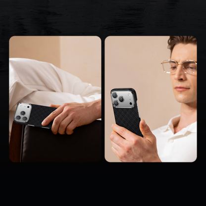 Кевларен кейс с MagSafe за Xiaomi 17 Pro - Benks ArmorGrid ArmorAir Magnetic Kevlar Metal Frame Case 600D (черен) 3