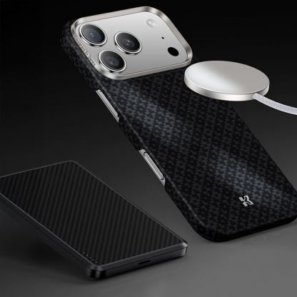 Кевларен кейс с MagSafe за Xiaomi 17 Pro - Benks ArmorGrid ArmorAir Magnetic Kevlar Metal Frame Case 600D (черен) 5