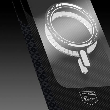 Кевларен кейс с MagSafe за Xiaomi 17 Pro Max - Benks ArmorGrid ArmorAir Magnetic Kevlar Metal Frame Case 600D (черен) 4