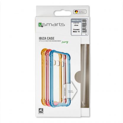 4smarts Hard Cover Ibiza - удароустойчив хибриден кейс за Huawei Mate 10 (прозрачен) 4