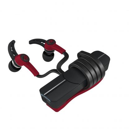 iFrogz Audio Summit Wireless Earbuds - безжични слушалки с микрофон за смартфони и мобилни устройства (червен)  3