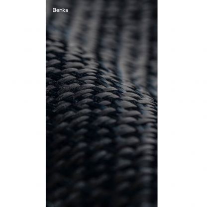 Кевларен кейс с MagSafe за iPhone 17 - Benks ArmorGrid ArmorAir Magnetic Kevlar Metal Frame Case 600D (черен) 6