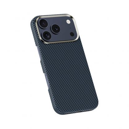 Кевларен кейс с MagSafe за iPhone 17 Pro - Benks Magnetic Armor Tint Kevlar Case 1000D (син) 3