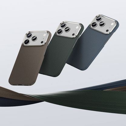 Кевларен кейс с MagSafe за iPhone 17 Pro - Benks Magnetic Armor Tint Kevlar Case 1000D (син) 5