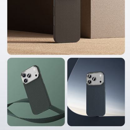 Кевларен кейс с MagSafe за iPhone 17 Pro - Benks Magnetic Armor Tint Kevlar Case 1000D (син) 7