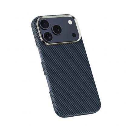 Кевларен кейс с MagSafe за iPhone 17 Pro Max - Benks Magnetic Armor Tint Kevlar Case 1000D (син) 3