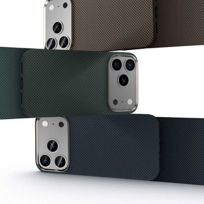 Кевларен кейс с MagSafe за iPhone 17 Pro Max - Benks Magnetic Armor Tint Kevlar Case 1000D (син) 6