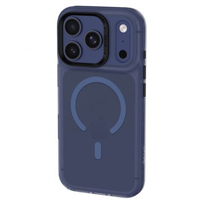 Хибриден удароустойчив кейс с MagSafe за iPhone 17 Pro - Benks Magnetic Lucid Armor Camera Control Case (син) 3