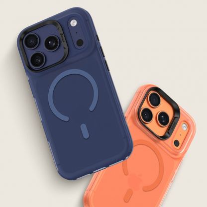 Хибриден удароустойчив кейс с MagSafe за iPhone 17 Pro - Benks Magnetic Lucid Armor Camera Control Case (син) 5