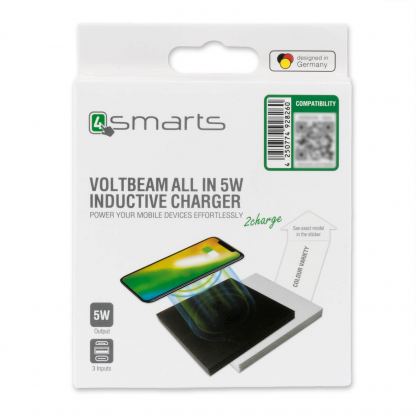 4smarts Inductive Charger VoltBeam All In 5W - поставка (пад) за безжично захранване за QI съвместими устройства (бял) 2