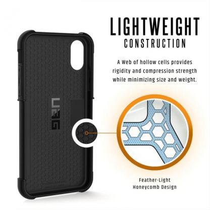 Urban Armor Gear Metropolis - удароустойчив хибриден кейс тип портфейл за iPhone XS, iPhone X (черен) 8
