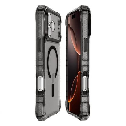 Удароустойчив хибриден кейс за iPhone 17 Pro Max (черен-прозрачен мат) - ItSkins Supreme R Frost MagSafe Case (bulk) 2