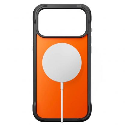 Хибриден удароустойчив кейс с MagSafe за iPhone 17 Pro - Nomad Rugged Case (оранжев) 2