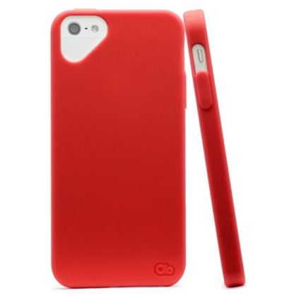 Olo Cloud Snap On TPU Case - термополиуретанов калъф за iPhone 5 (червен) 2