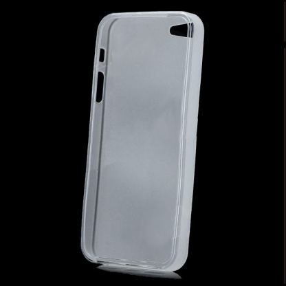 Skinny TPU Case - термополиуретанов калъф за iPhone 5 (прозрачен-мат)  3