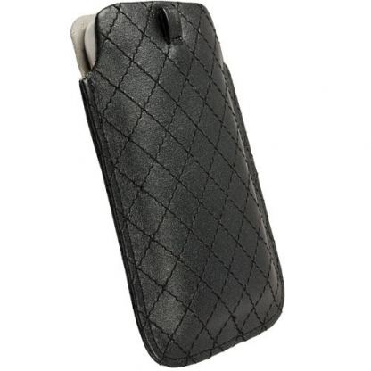 Krusell Avenyn Mobile Pouch 3XL - кожен калъф за Samsung Galaxy S3, Nexus, HTC One X, One S и мобилни телефони (черен) 2
