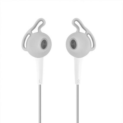 iLuv FitActive SpeakEZ Earphones - спортни слушалки с микрофон и управление на звука за iPhone, iPad, iPod и мобилни устройства (бели) 6