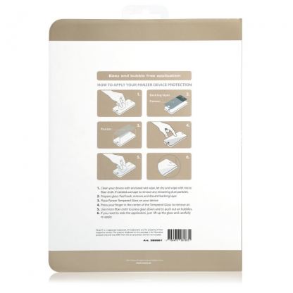 Panzer Tempered Glass Protector - калено стъклено защитно покритие за дисплея на iPad mini 4 2