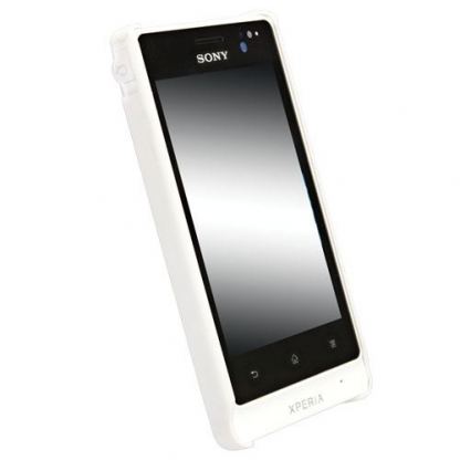 Krusell ColorCover - поликарбонатов кейс за Sony Xperia Go (бял) 2