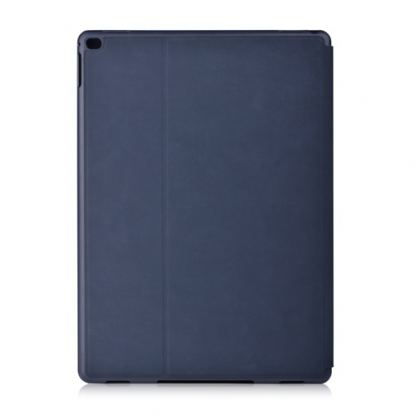 Comma Elegant Case - кожен калъф и поставка за iPad Pro 12.9 (тъмносин) 2
