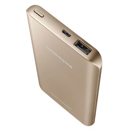 Samsung External Fast Charge Power Pack 5200mAh EB-PN920UF - външна батерия с Fast Charge технология за мобилни устройства (златист)  2