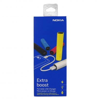 Nokia Portable Universal USB Charger DC-16 - външна батерия 2200mAh за смартфони и мобилни устросйтва (черен) 4