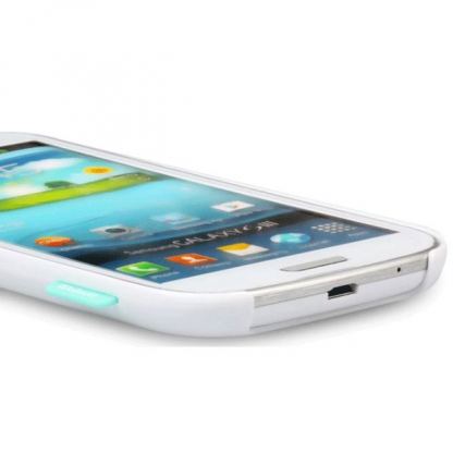 Zenus Walnutt Milk Bar Cover - хибриден кейс за Samsung Galaxy S3 i9300 (бял) 2