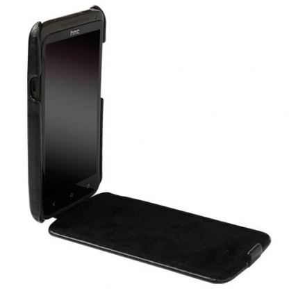 Krusell Donso SlimCover - елегантен кожен калъф за HTC One X 3