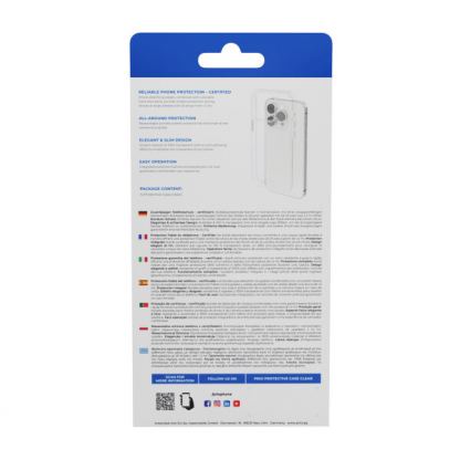 Хибриден кейс с най-висока степен на защита зa iPhone 17 Pro Max - Prio Protective Hybrid Case (прозрачен) 2