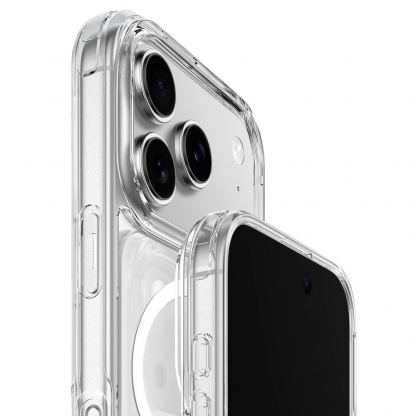 Хибриден кейс с висока степен на защита с MagSafe за iPhone 17 Pro - AmazingThing Minimal Mag Hybrid MagSafe Case (прозрачен) 5