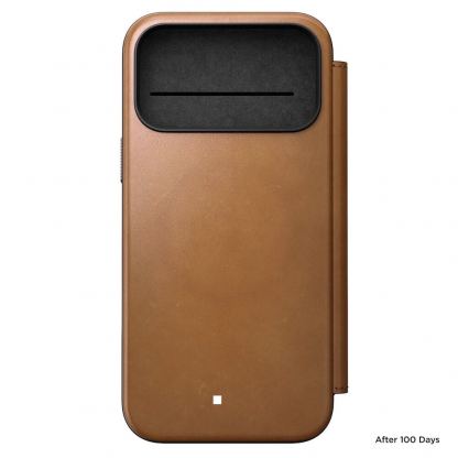 Кожен калъф (естествена кожа), тип портфейл с MagSafe за iPhone 17 Pro Max - Nomad Modern Leather Folio MagSafe Case (кафяв) 4