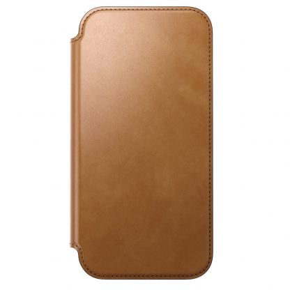 Кожен калъф (естествена кожа), тип портфейл с MagSafe за iPhone 17 Pro Max - Nomad Modern Leather Folio MagSafe Case (кафяв) 6
