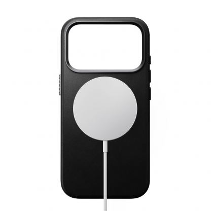 Кожен (естествена кожа) кейс с MagSafe за iPhone 17 Pro - Nomad Traditional Leather MagSafe Case (черен) 2