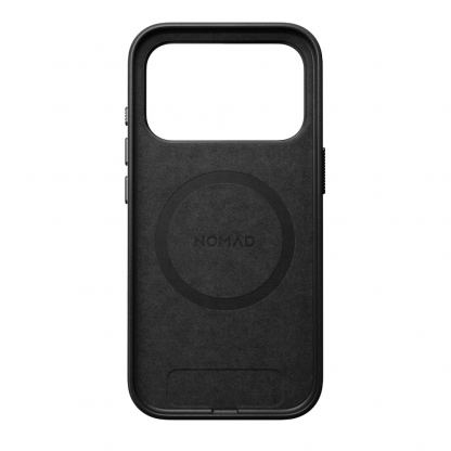 Кожен (естествена кожа) кейс с MagSafe за iPhone 17 Pro - Nomad Traditional Leather MagSafe Case (черен) 4