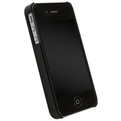 Krusell GlassCover - био кейс от поликарбонат и стъкло за iPhone 4S, iPhone 4 (черен-лъскав) 2