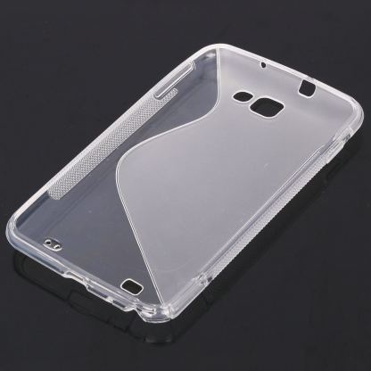 S-Line Cover Case - силиконов калъф за Samsung Galaxy Note N7000 (прозрачен) 2