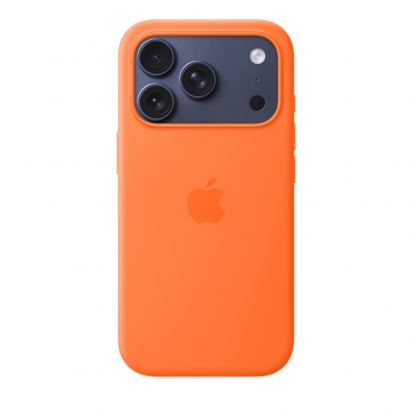Оригинален силиконов кейс с MagSafe за iPhone 17 Pro - Apple iPhone Silicone Case with MagSafe (оранжев) 3