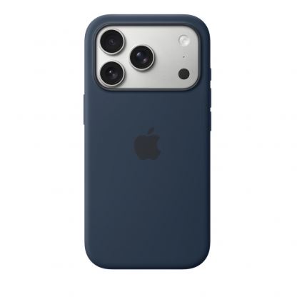 Оригинален силиконов кейс с MagSafe за iPhone 17 Pro - Apple iPhone Silicone Case with MagSafe (тъмносин) 3