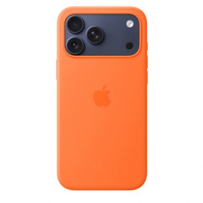Оригинален силиконов кейс с MagSafe за iPhone 17 Pro Max - Apple iPhone Silicone Case with MagSafe (оранжев) 2