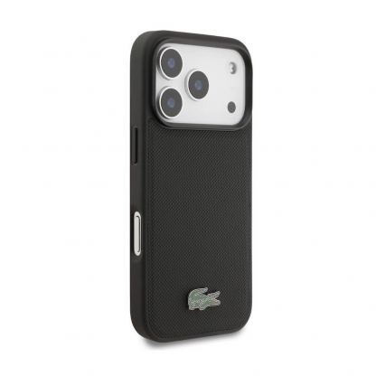 Комплект дизайнерски кожен кейс с MagSafe и кожен портфейл (джоб) с MagSafe за iPhone 17 Pro - Lacoste Iconic Petit Pique Logo MagSafe Case With Magnetic Wallet Set (черен) 4