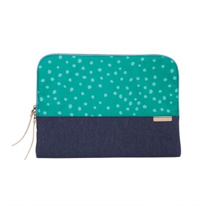 STM Grace Sleeve - дизайнерски неопренов калъф за MacBook Air 11, MacBook 12 и лаптопи до 11 инча (син-зелен) 2