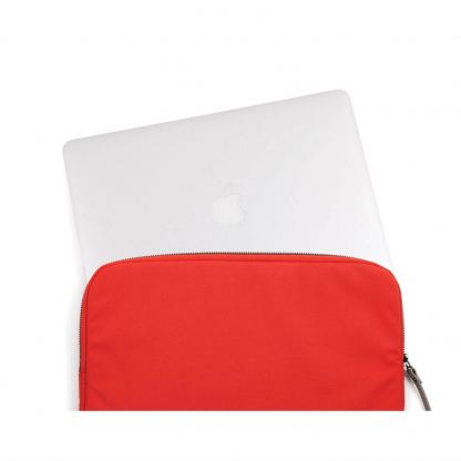 STM Grace Sleeve - дизайнерски неопренов калъф за MacBook Air 11, MacBook 12 и лаптопи до 11 инча (оранжев-бял) 4