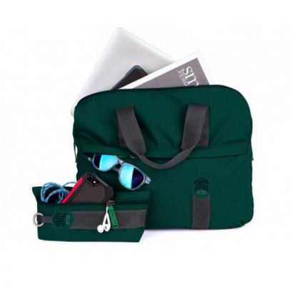 STM Judge Laptop Brief - дизайнерска чанта с дръжки за MacBook и преносими компютри до 15.4 инча (зелен) 7