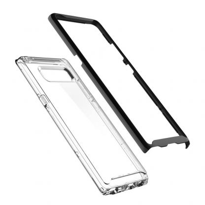 Spigen Neo Hybrid Crystal Case - хибриден кейс с висока степен на защита за Samsung Galaxy Note 8 (прозрачен-черен) 2