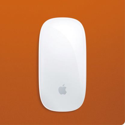 Elago Aluminum Mouse Pad - дизайнерски алуминиев пад за мишка (оранжев) 4