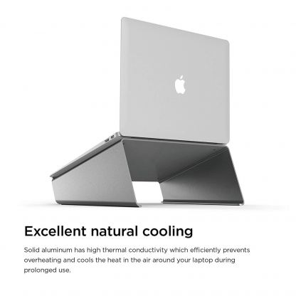 Elago L4 Stand - ергономична дизайнерска поставка за MacBook, преносими компютри и таблети (тъмносив) 3